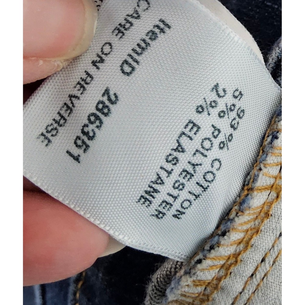 LL Bean Jeans Women 18 Petites Classic Fit Relaxed Straight Leg Dark Wash Blue - Picture 7 of 7